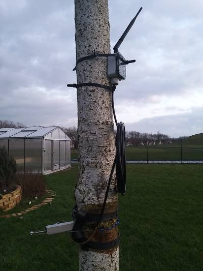  New prototype testing - Bigger antenna and a Ecomatik DC3 dendrometer